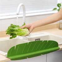 Japanese Korean Creative Banana Leaf Kitchen Sink Barrier Absorbent Plate Oil And Water Stopper Filter