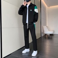 Clothing Casual sports suits two piece suits autumn winter handsome jackets trendy brands matching sets