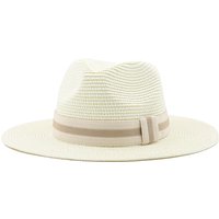 Fashion 54 58 60CM Summer Panama Hats Wide Brim Straw Sun Beach Hat Fashion UPF UV Protection Fedoras Cap Travel