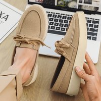 SHLIANG Brand Loafers Shoes Men Comfortable Suede Men’s Casual Shoes Low Cut Platform Moccasins For Men Y0632