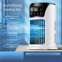 Cross-Border USB Desktop Mini Water Cooling Small Conditioner Office Dormitory Spray Humidification Fan Air Cooler