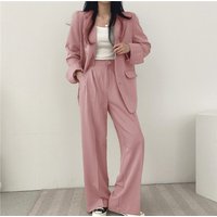 clothing Small Suit Retro Jacket Slim Fashion Spring Autumn Style Casual Design Top Trousers Suit