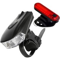 Generic Rechargeable Bike Light Set Modes Front Rear Led Cycling Lamps Easy Install Night Riding Safety