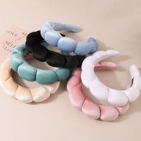 Apparel Accessories Autumn Winter Velvet Cloud Headband Female Heightening Head Handmade Headband Simple Headwear