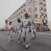 Clothing Personalized Printed Sweatshirt Sweatpants Suit Long sleeved Pullover Hoodie Retro Jacket Street Style