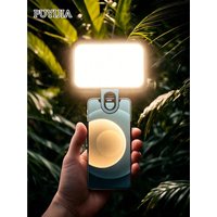 1pcLED Fill Light Selfie Light LED Phone Light With 3 Lighting Mode Portable Mini Clip-On Fill Light Makeup Rechargeable Clip Video/Photos