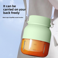 Portable Juicer – 800ml BPA-Free Blender, 18,000 RPM 5-Blade Ice Crusher, USB-C Rechargeable, For Smoothies & Protein Shakes (Pink/Green)