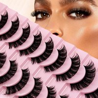 10 pairs of false eyelashes soft and thick whole