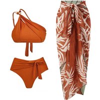 Women's Clothing Three Piece Bikini Swimsuit Female Bikini Split Chiffon Long Skirt Swimsuit Suit