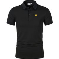 Summer fashion trend T shirt lapel polar bear embroidery casual comfortable POLO shirt