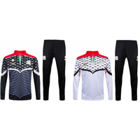 Men's Clothing long sleeved training suit autumn and winter sportswear half zip sweater Palestinian long sleeved training suit
