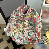  Premium Embroidered Jacquard Denim Jacket Stylish Casual Coat Spring & Autumn Trendy Fashion