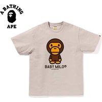 BATHING APE Cartoon Monkey Print Short Sleeved T shirt