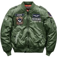 Autumn Winter Jacket Large Stand Collar Thickened Warm Clip Cotton Flight Jacket Top