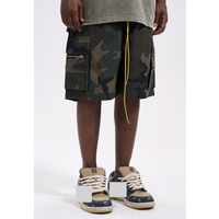 Clothing Plus Washed Fashion Camouflage Retro Casual Loose Drawstring Versatile Workwear Trendy Shorts