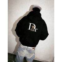 Clothing 26 European American Foreign Trade Single Product Striped Design Spring Trend Single Product Hooded Sweatshirt Suit