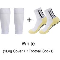 1 Set Of High Elatic Football Shin Guard Leg Coveradult Youth Outdoor Sport Protective Equipment Non-lip Soccer