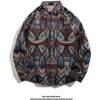clothing wholesale autumn winter simple fashion design versatile casual sanded retro plaid shirt shirt jacket