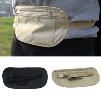 Kjiuyou Outdoor Waist Belt Bag Travel Anti theft Invisible Phone Passport Cash Pouch