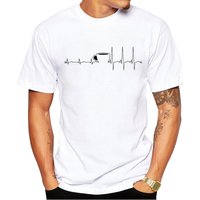 TEEHUB New Arrivals Fashion Wake Up Men T-Shirt ECG Printed Hipster t shirts Short Sleeve Casual Tshirts Funny Tee