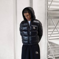 Clothing American Retro Dr. Bear Winter Hooded Warm Thick Puffer Jacket