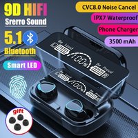 Tws M10 Bluetooth Wireless Headphones Mic Sports Waterproof Touch Control Wireless Headsets Earbuds