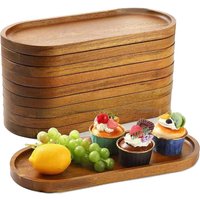 Tableware Solid Wood Round Dessert Plate Japanese-style Wooden Tray Snack Plate Dried Fruit Plate Wooden Plate