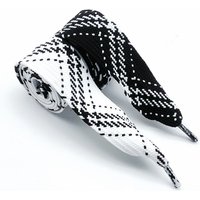 3cm Wide Shoelaces Single Layer Flat Bread Shoes White Widened Super Wide Two Pattern Shoelaces