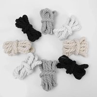 Bold Cotton Linen Twist Weave Shoelaces Solid Color Rope Shoes Laces Men Women Trendy Personality Kpop Sport Casual