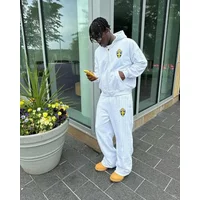 Y2k Tracuits Man Suit Set Fashion Sweatshirts Clothing Tracuit Hoodie Sports Pants Sportwear Summer Fall