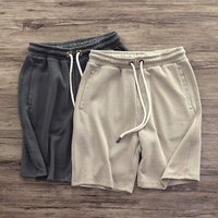Clothing Heavy Knitted Shorts Japanese Retro Cotton Old Lazy Elastic Waist Sports Loose Casual Shorts