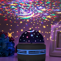 LED Star Galaxy Projector NightLights Starry Sky Projector Christmas Auto Rotating Lighting 5V USB Room Bedroom Home Decoration