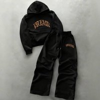 Clothing Autumn Winter Trendy Hooded Letter Print Sporty Casual Comfort Suit