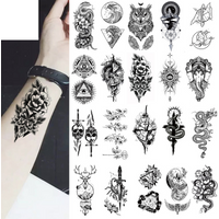 Q 161 200 Waterproof small fresh tattoo paste flower butterfly lion small picture set any combination