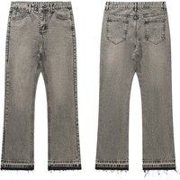 Men's Baggy Jeans – Distressed Flare Pants (Stretch & Retro Style)
