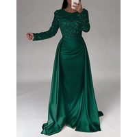 Women's Clothing Sexy One-shoulder Slim-fitting Sequin Hip-hugging Dress