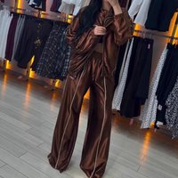 Clothing Solid Long Sleeved Zipper Cardigan Jacket Sportswear Set Casual Fashion Formal & Casual