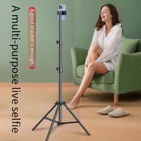 Professional Adjustable 2.1m Tripod Stand Ring Light & Bluetooth Remote Live Streaming Photography YouTube Videos