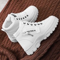 2025 Cotton Shoes Boots Cotton Boots Thick soled Height increasing Boots