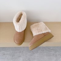 2026 Plush Thick Soled Snow Boots Lightweight Warm Winter Boots Ideal Outdoor Wear.