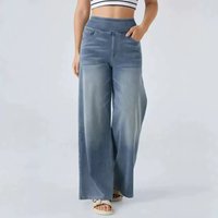 Trendy High Waist Stretch Jeans Slim Fit Comfort Denim Pants