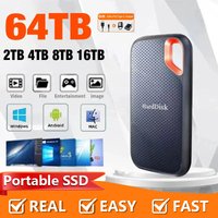Real Portable SSD High Speed 256TB External Drive 1TB Hard Disk USB 3.1 Type C Original Storage Device