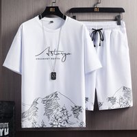 Suits Sports Two Piece Suits Versatile Short Sleeved T Shirt Shorts Internet Celebrity Casual Suits