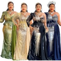 Women's Clothing Women's Sequined Evening Dress Long Skirt Christmas Party Large Size Dress