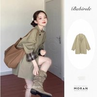 Checked Trench Coat – Oversized Relaxed Fit Contrast Trim Fashion Trends