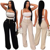 Women's Clothing Casual Suspender Top Suit Jumpsuit