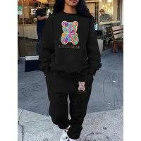Women's Clothing Best Selling Printed Women's Fashion Pants Set Two Piece Set