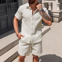 Clothing Fashion Sports Leisure Solid Short Sleeved Suit