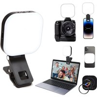 Magnetic Clip-On Video Light: Rechargeable, 3 Modes & 5 Brightness, For Phone/Tablet/Laptop/Camera - Ideal For Selfie, Makeup, Streaming & Video Calls