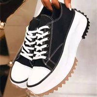 Platform Canvas Shoes – 4cm Hidden Lift Sneakers 